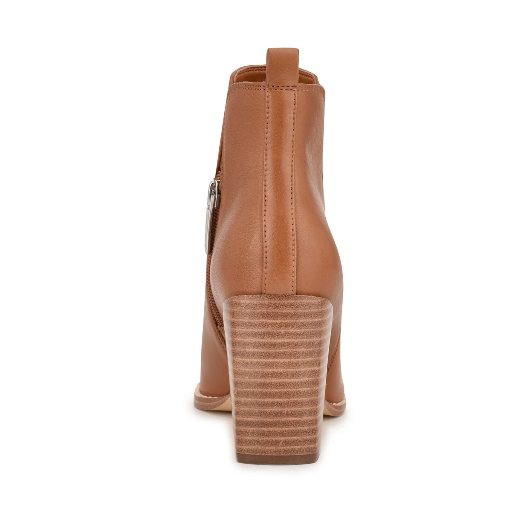 Birds Block Heel Leather Booties - Image 4