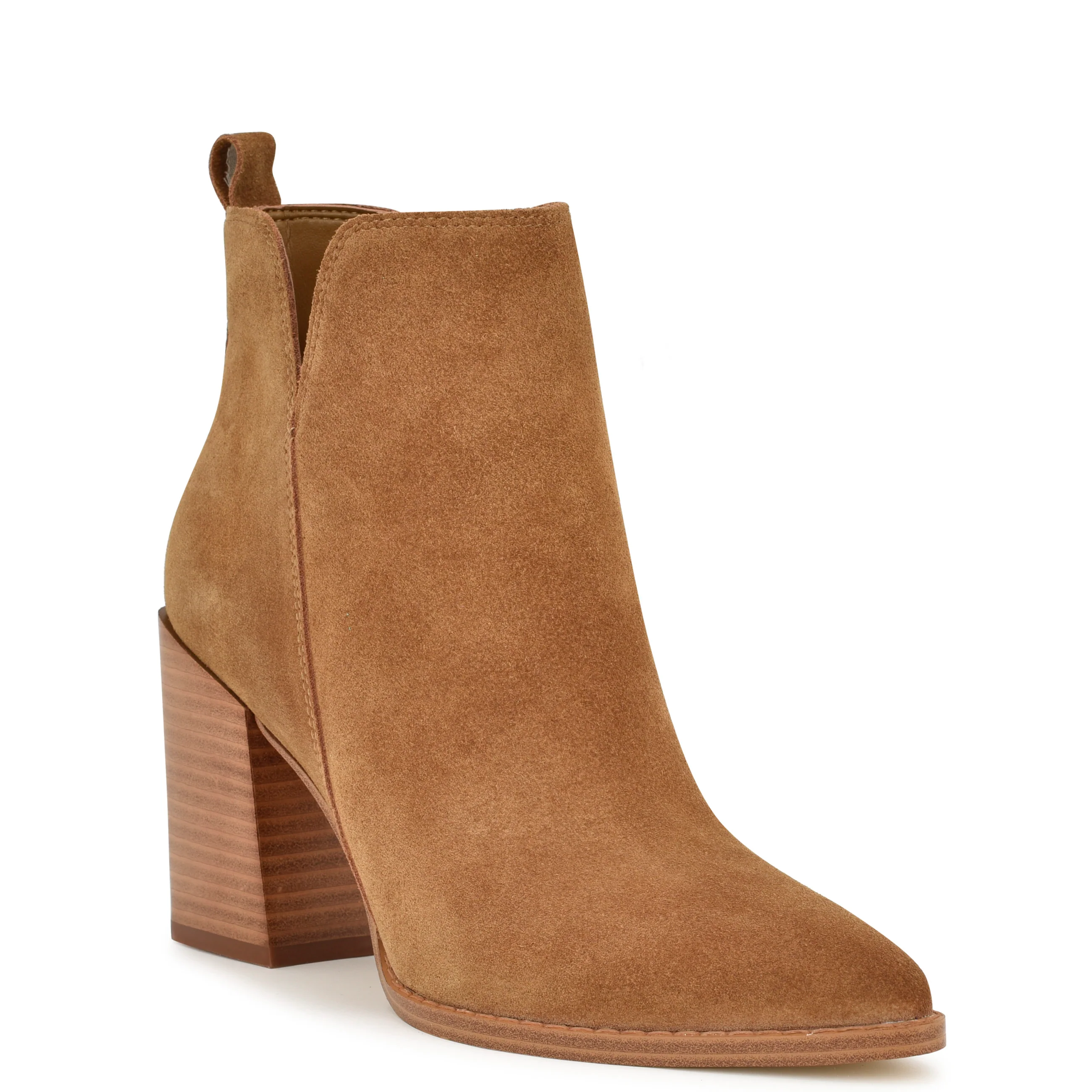 Birds Block Heel Leather Booties - Image 2