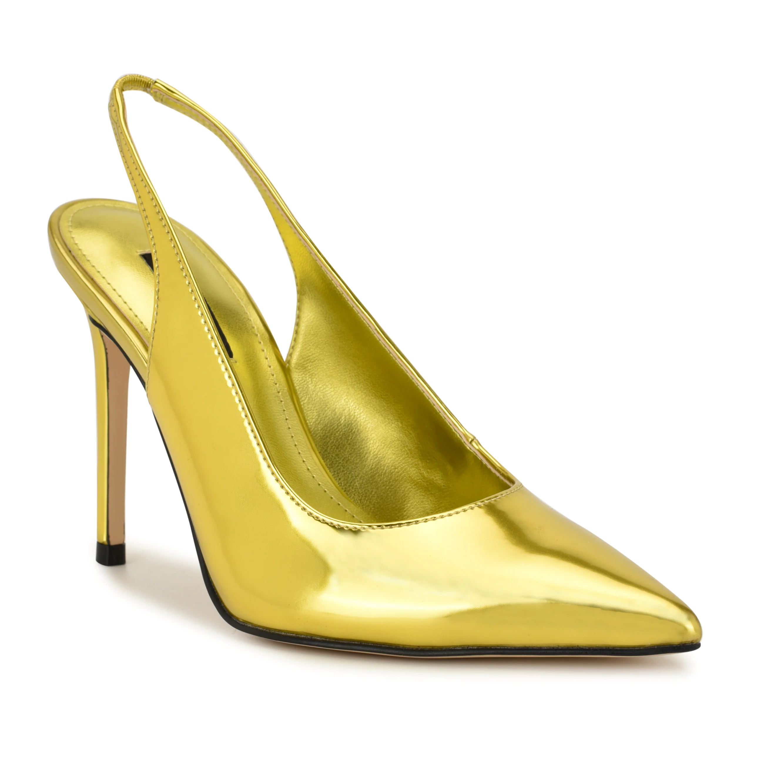 Feather Pointy Toe Slingback Pumps - Image 2