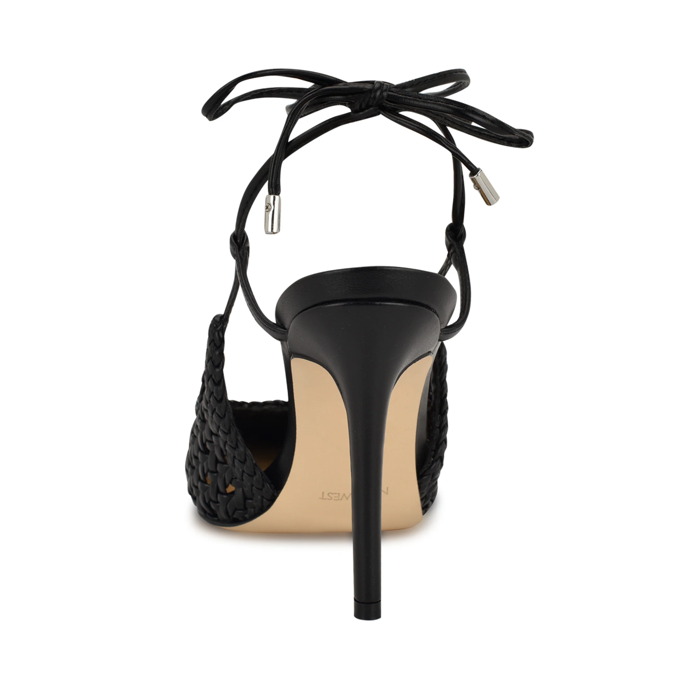 Fessla Woven Ankle Wrap Pumps - Image 4