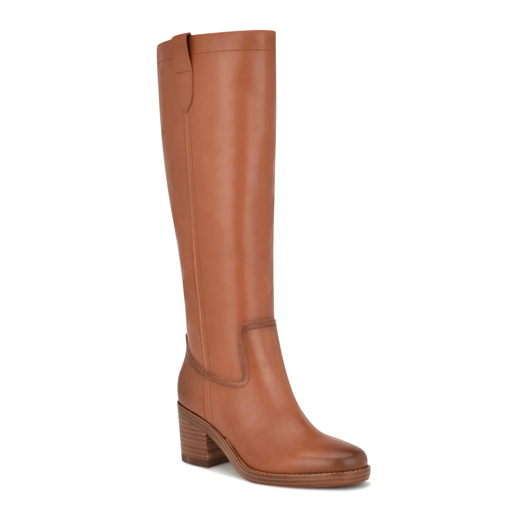 Hecee Block Heel Tailored Leather Boots - Image 2
