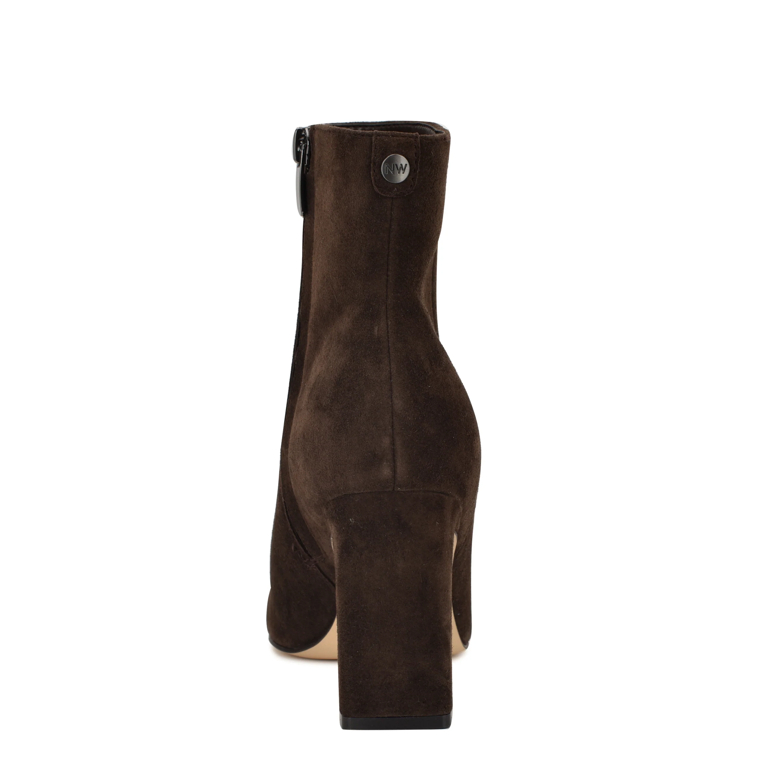 Reraye Block Heel Ankle Leather Booties - Image 4