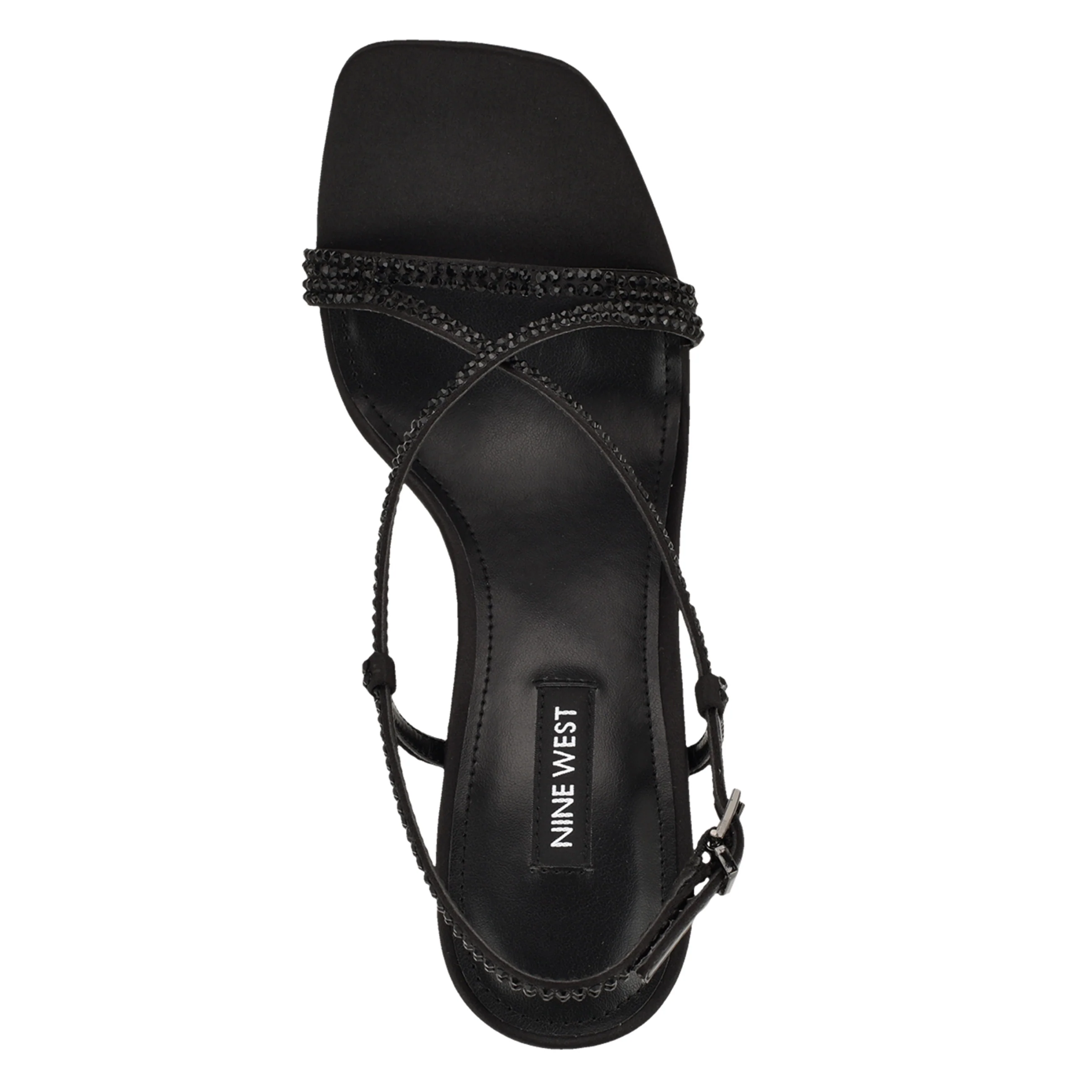 Vallan Strappy Rhinestone Sandals - Image 3